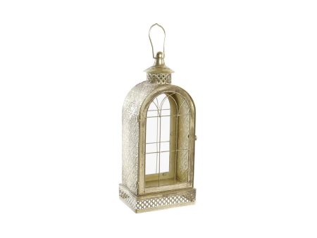 Lantern DKD Home Decor Crystal Golden Metal (18 x 13 x 43 cm) Online