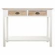 Hall Table with Drawers Alexandra House Living White Pinewood Paolownia wood MDF Wood 40 x 78 x 100 cm Hot on Sale