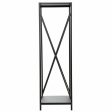 Log Stand Alexandra House Living Black Iron 34 x 111 x 34 cm For Cheap