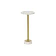 Side table DKD Home Decor Golden Metal Marble 27 x 27 x 62 cm For Discount