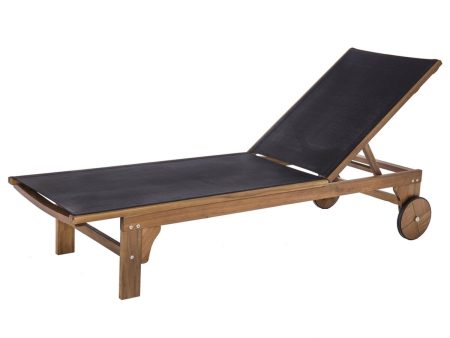 Sun-lounger Nina Nina Black 200 x 65 x 85 cm For Cheap