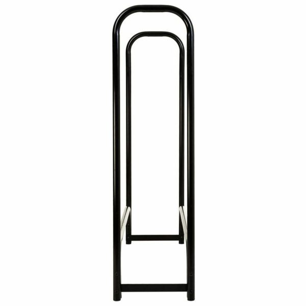 Log Stand Alexandra House Living Black Iron 34 x 124 x 124 cm Discount