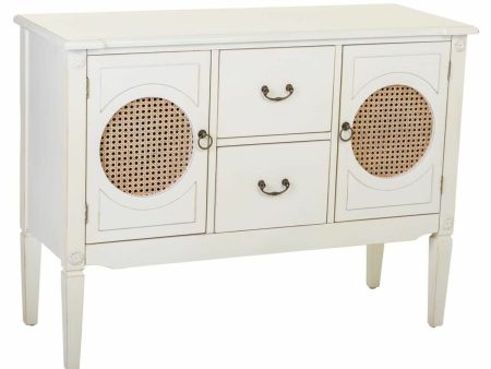 Hall Alexandra House Living White Rattan Fir wood MDF Wood 78 x 40 x 106 cm on Sale