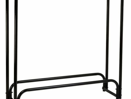 Log Stand Alexandra House Living Black Iron 34 x 124 x 124 cm Discount