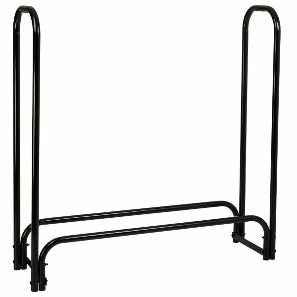 Log Stand Alexandra House Living Black Iron 34 x 124 x 124 cm Discount