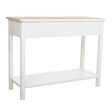 Hall Table with Drawers Alexandra House Living White Pinewood Paolownia wood MDF Wood 40 x 78 x 100 cm Hot on Sale