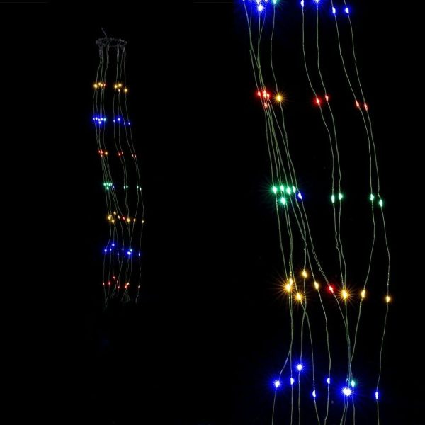 Wreath of LED Lights Multicolour 5 W Christmas on Sale