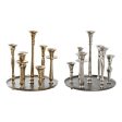 Candle Holder DKD Home Decor 29 x 29 x 30 cm Aluminium Modern (2 Units) on Sale