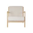 Armchair DKD Home Decor Beige Polyester MDF Wood (65 x 77 x 73 cm) Online now