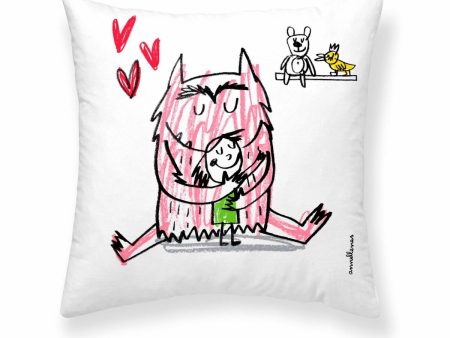 Cushion cover Decolores Amor en català Multicolour 50 x 50 cm Cotton Catalan Online