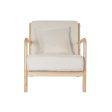 Armchair DKD Home Decor Beige Polyester MDF Wood (65 x 77 x 73 cm) Online now