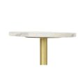 Side table DKD Home Decor Golden Metal Marble 27 x 27 x 62 cm For Discount