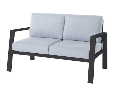 2-Seater Sofa Thais Graphite Aluminium 132,20 x 74,80 x 73,30 cm Online Sale