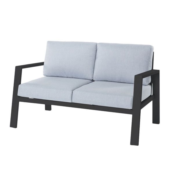 2-Seater Sofa Thais Graphite Aluminium 132,20 x 74,80 x 73,30 cm Online Sale