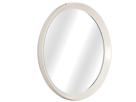 Wall mirror Romimex White polystyrene 80 x 80 x 3 cm Circular Online