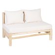 2-Seater Sofa AKAR Natural Teak 131 x 80 x 77,5 cm Online