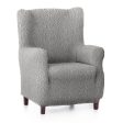 Wingback chair cover Eysa ROC Light grey 80 x 120 x 100 cm Online now