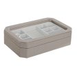 Jewelry box Home ESPRIT Beige Crystal 30 x 21 x 6 cm Hot on Sale