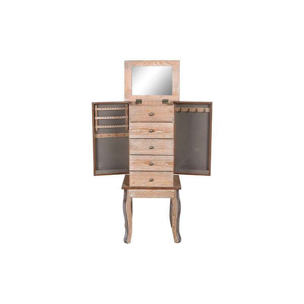 Jewellery Stand Home ESPRIT Natural Mirror MDF Wood 37 x 28 x 91,5 cm Online