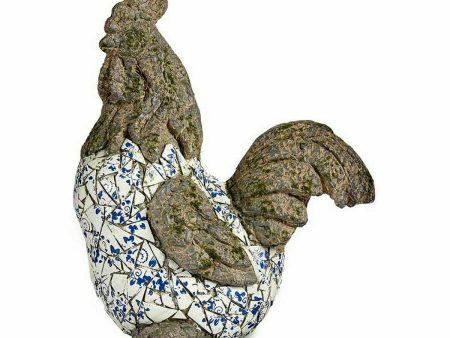 Decorative Garden Figure Rooster Polyresin 22,5 x 46 x 41,5 cm (2 Units) For Discount