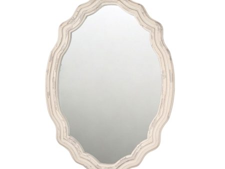 Wall mirror Romimex Grey Wood 61 x 86 x 3 cm Online now