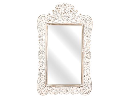 Wall mirror Romimex Natural Mango wood 68 x 114 x 5 cm Online