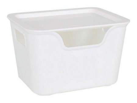 Storage Box with Lid Bella Anthracite 17,9 x 13,9 x 11,2 cm (12 Units) (18 x 14 x 11 cm) Cheap