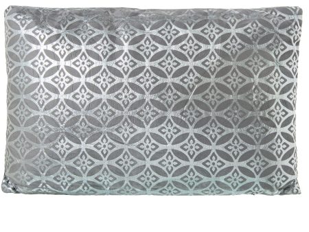 Cushion Alexandra House Living Grey Silver Rectangular 50 x 30 cm on Sale