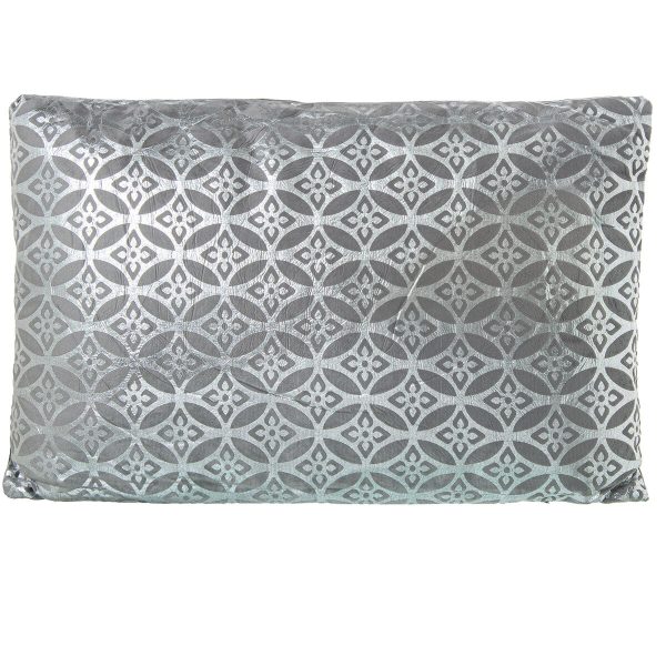 Cushion Alexandra House Living Grey Silver Rectangular 50 x 30 cm on Sale