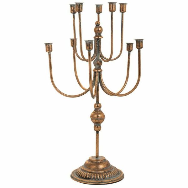 Candle Holder Alexandra House Living Gold Iron 35 x 60 x 36 cm Online Sale