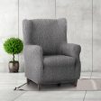 Wingback chair cover Eysa ROC Dark grey 80 x 120 x 100 cm Sale