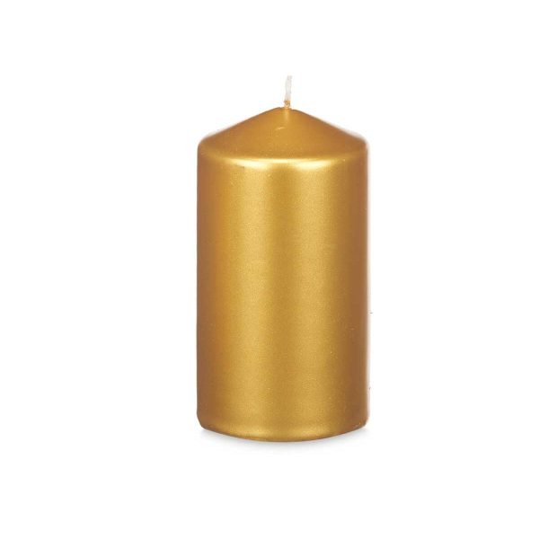 Candle Acorde 92536 Golden 7 x 13 x 7 cm (24 Units) For Sale