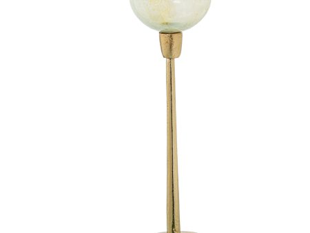 Candleholder Alexandra House Living Golden Crystal 10 x 44 x 10 cm Hot on Sale