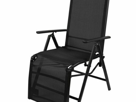 Sun-lounger Aktive Black Foldable (Refurbished C) Supply