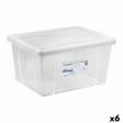 Storage Box with Lid Tontarelli Linea box 29 L 47 x 36 x 24,5 cm (6 Units) Fashion