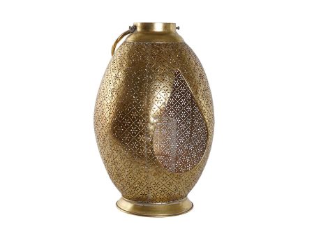 Candleholder Home ESPRIT Golden Metal Crystal 24 x 24 x 38,5 cm on Sale