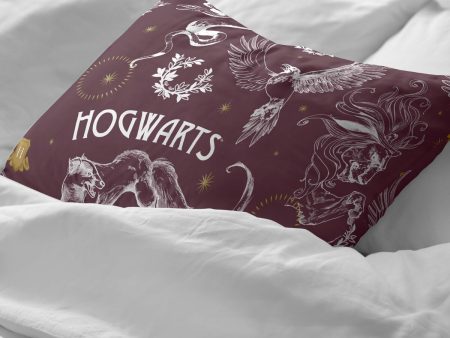 Pillowcase Harry Potter Creatures Multicolour 175 Threads 45 x 110 cm 100% cotton Online Sale