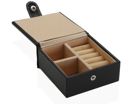 Jewelry box Versa Black 10 x 5 x 10 cm Hot on Sale