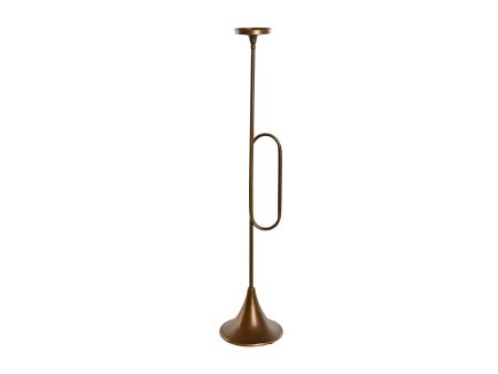 Candleholder Home ESPRIT Golden Metal 21 x 21 x 98 cm Discount