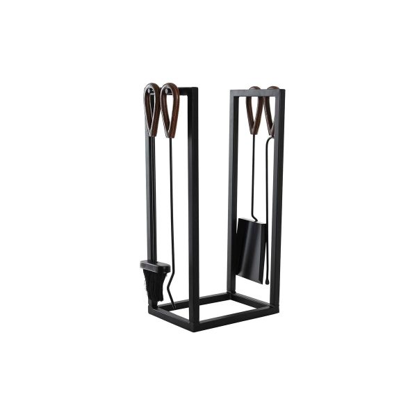 Log Stand DKD Home Decor Steel Aluminium (20 x 38 x 60 cm) Cheap