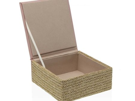 Jewelry box Versa Pink Wood 15,5 x 6,8 x 15,5 cm Hot on Sale