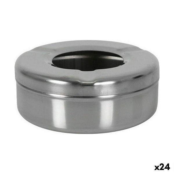 Ashtray Confortime Steel 9,5 x 9,5 x 4 cm (24 Units) For Cheap