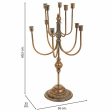 Candle Holder Alexandra House Living Gold Iron 35 x 60 x 36 cm Online Sale