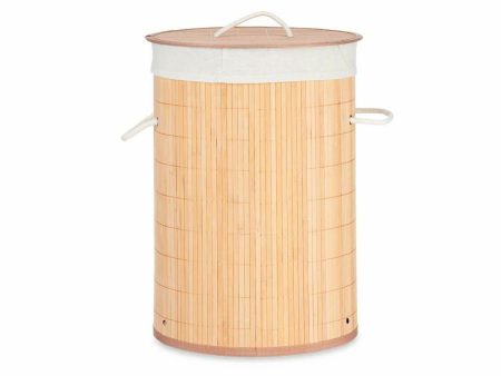 Laundry basket Natural Metal Bamboo MDF Wood 48 L 37 x 50 x 37 cm (4 Units) Online