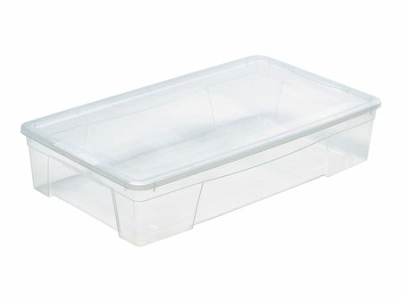 Storage Box with Lid Mondex Space Box Transparent polypropylene 34 L 70,5 x 42 x 15,5 cm Online Sale