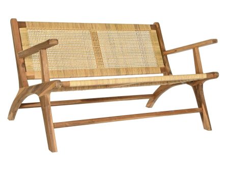 Bench DKD Home Decor Brown Natural 120 x 76 x 68 cm Sale