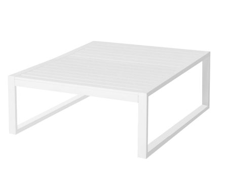 Centre Table Io White Aluminium 100 x 100 x 45 cm Supply