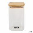 Food Preservation Container Quttin Bamboo Borosilicate Glass 720 ml (12 Units) Hot on Sale