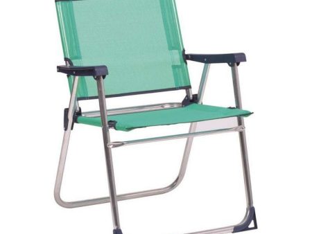 Beach Chair Alco 631 ALF 30 Aluminium Fixed Green 57 x 78 x 57 cm (57 x 78 x 57 cm) For Discount