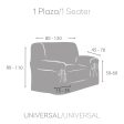 Armchair slipcovers Eysa TURIN Pearl Gray 100 x 110 x 120 cm For Cheap